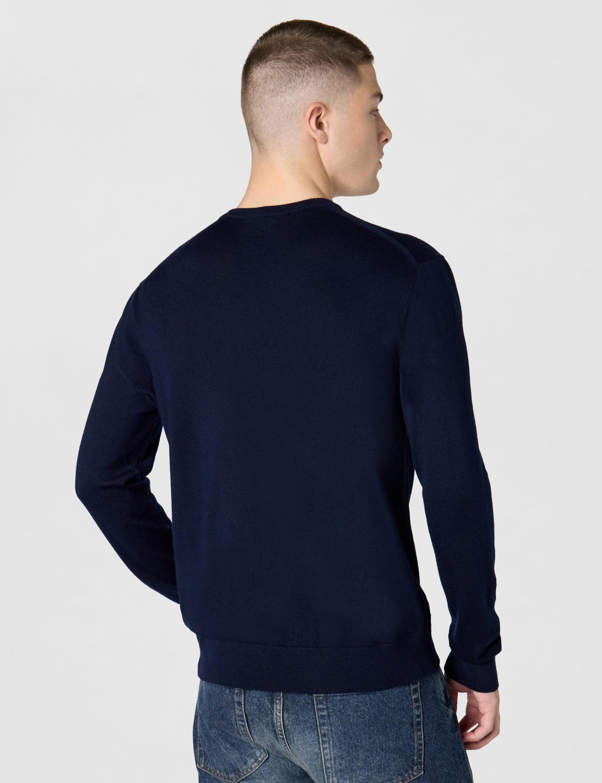 Calvin Klein Extra Fine Merino Wool Blend V-Neck Sweater Maglione Uomo (Pacco da 1)