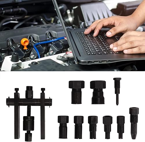 Miniatura 5 de Eliminación de rodamientos de 0.39 a 0.98 pulgadas, 10 piezas de extractor de rodamientos de rodamientos de motocicleta, extractor de rodamientos de