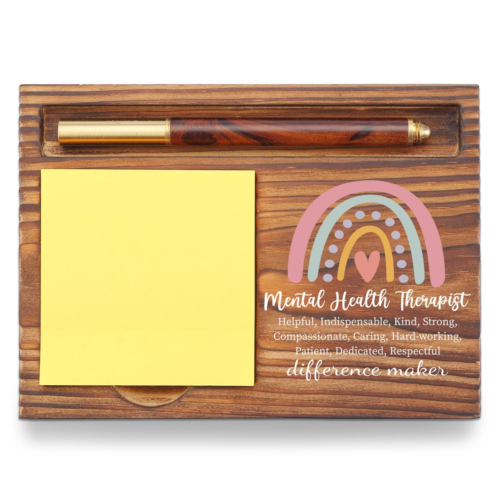 Mental Health Therapist Gifts Sticky Note Holder, Thank You Gift School Counselor, Mental Health Therapist Appreciation Gift, Therapist Graduation Gift Self-Stick Note Pad Holders TZP48