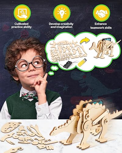 Miniatura 2 de Juguetes de dinosaurio, 6 juegos STEM para niños de 8 a 10 a 12 años, juguetes para edades de 8 a 13 años, kits de ciencia, proyectos de