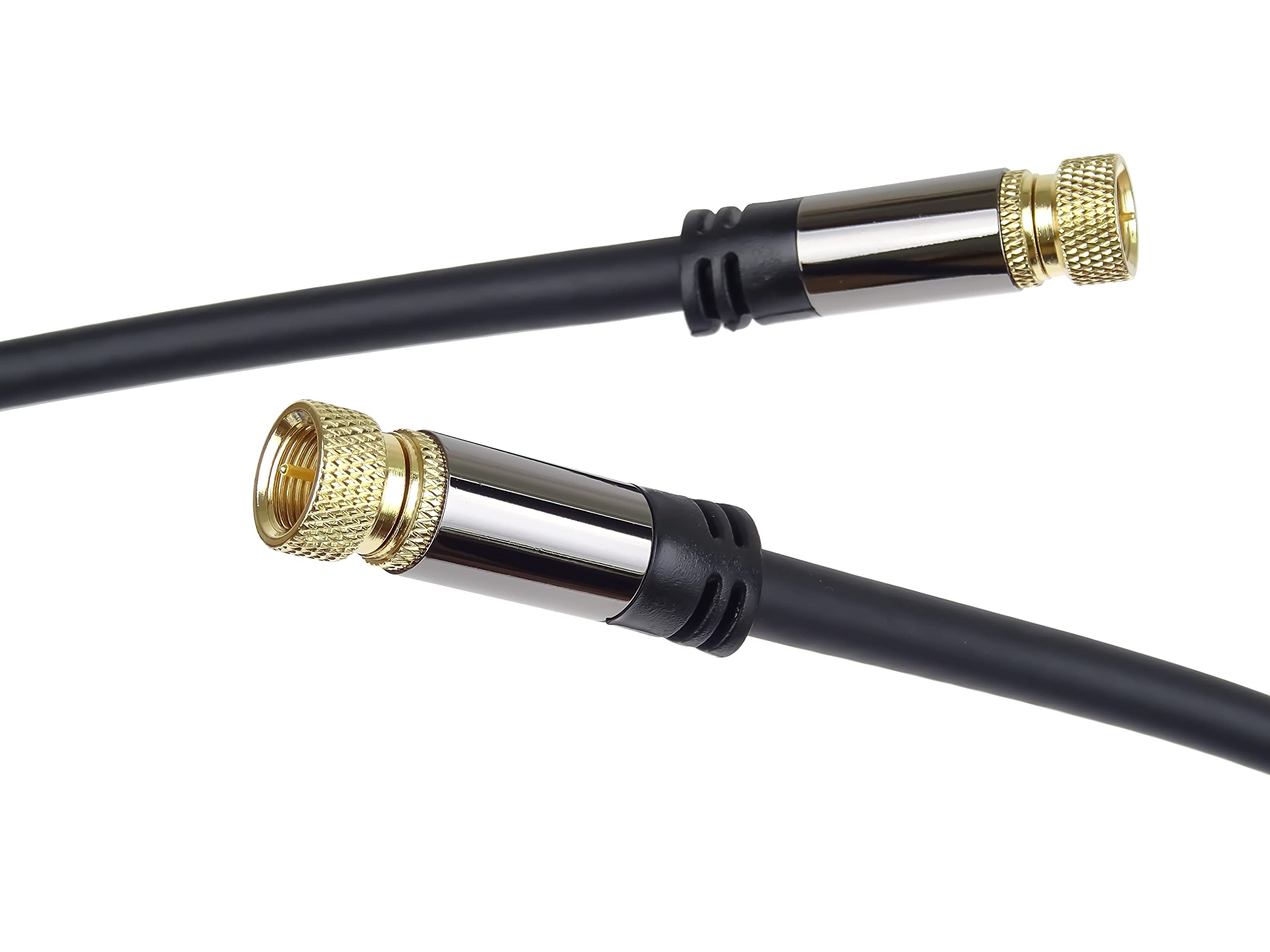 PremiumCord Satellite Antenna HQ Cable F-Connector to F-Connector (135 dB), 4x Shielded, Metal Connector, Length 5 m - Image 4