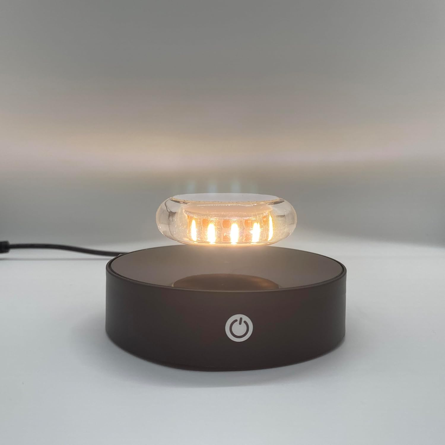 LUNARLIGHT Levitating Display, Magnetic Floating Display Stand Levitating Decor 360° Rotating LED Stand,Excellent Gift for Collectors, Birthday, Christmas, exhibition for Figures, Toys, Home Office Decor