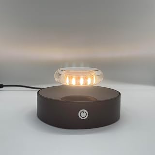 LUNARLIGHT Levitating Display, Magnetic Floating Display Stand Levitating Decor 360° Rotating LED Stand,Excellent Gift for Collectors, Birthday, Christmas, exhibition for Figures, Toys, Home Office Decor