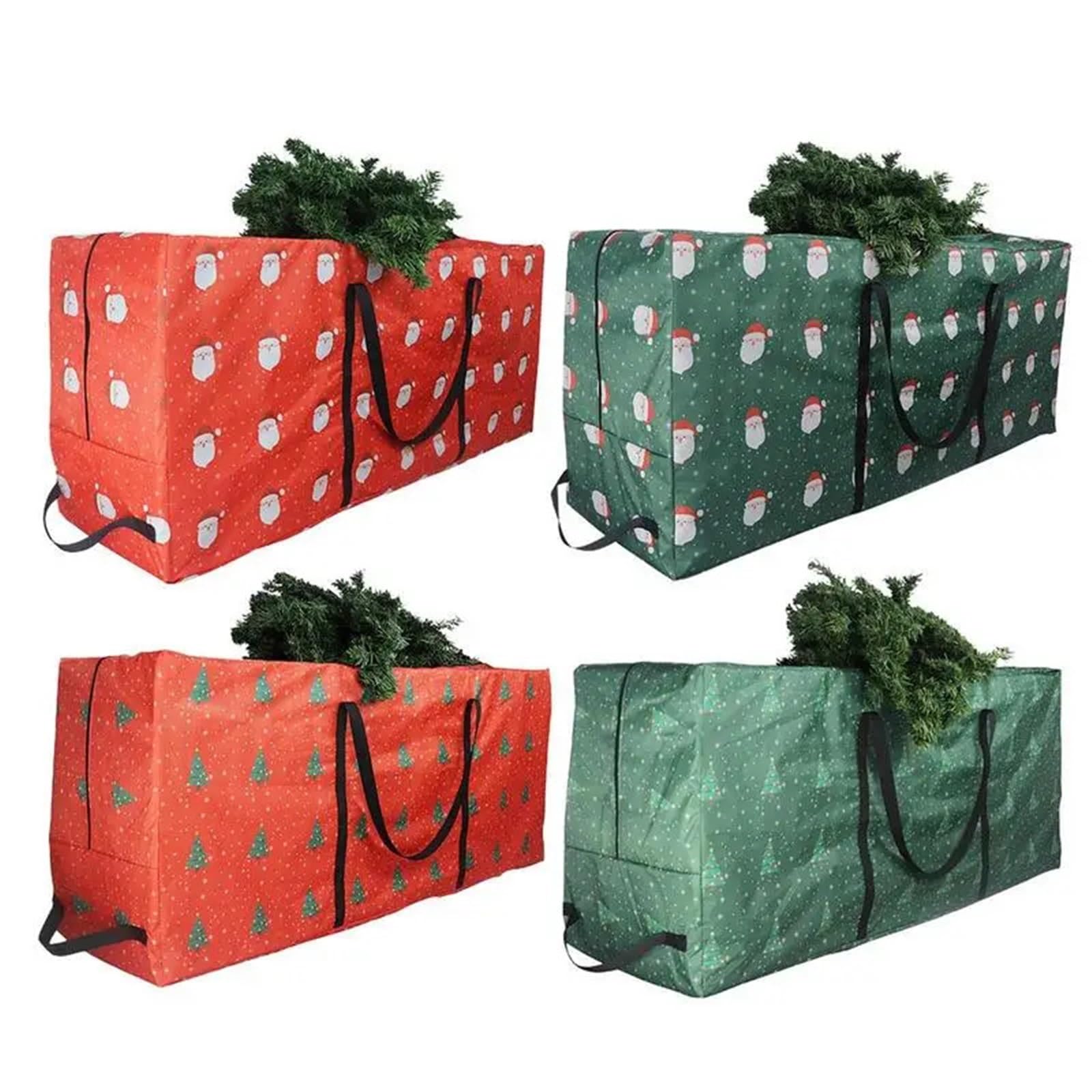 Weihnachtsbaum-Tasche Faltbare Weihnachtsbaum-Aufbewahrungstasche, 210D-Oxford-Stoffbeutel, Weihnachtsdekoration, Kranz zur Aufbewahrung von Weihnachtsgirlanden, Heimaufbewahrung Wasserdichte Aufbewah