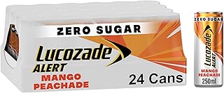 Alert Energy Drink Zero Sugar Mango Peachade 250ml (Pack of 24)