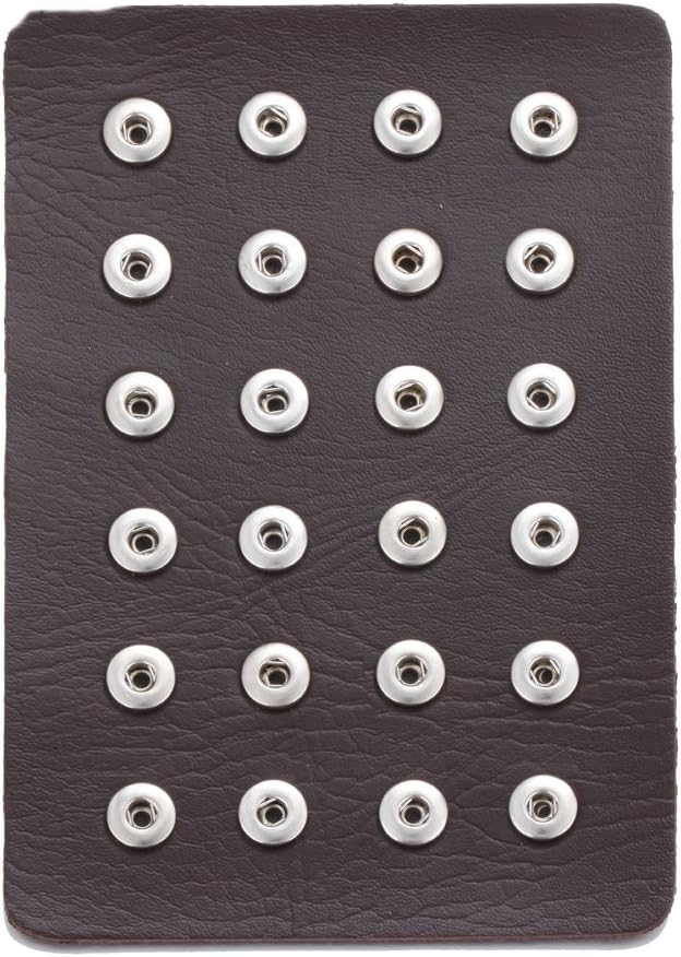 10pcs Snap Jewelry Display Stand for 12MM PU Snap Chunk Hold up to 24 Charms (12mm-24)