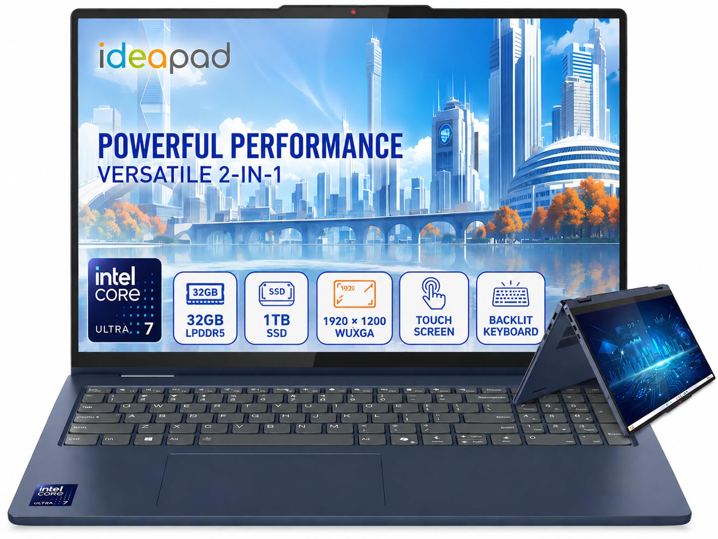 Amazon.com: Lenovo IdeaPad 5 2-in-1 Convertible Laptop, 16