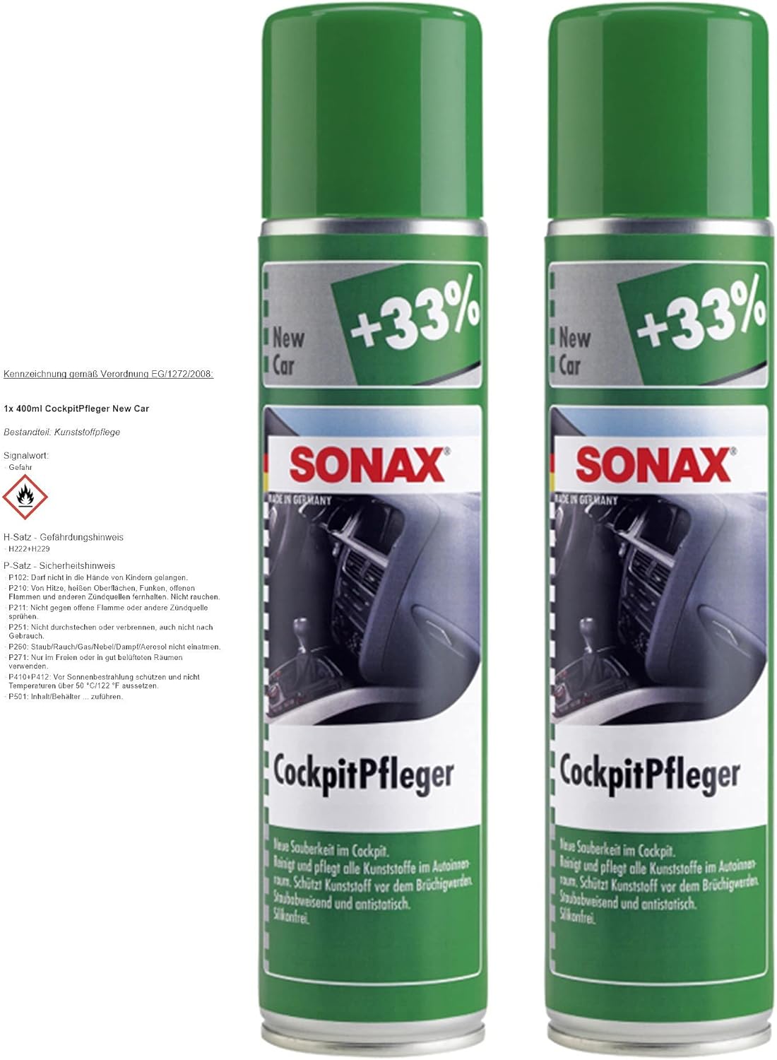 Detergente Per Plastica SONAX 02552410 - Pulisce, Nutre E Protegge, 500 Ml - Foto 13