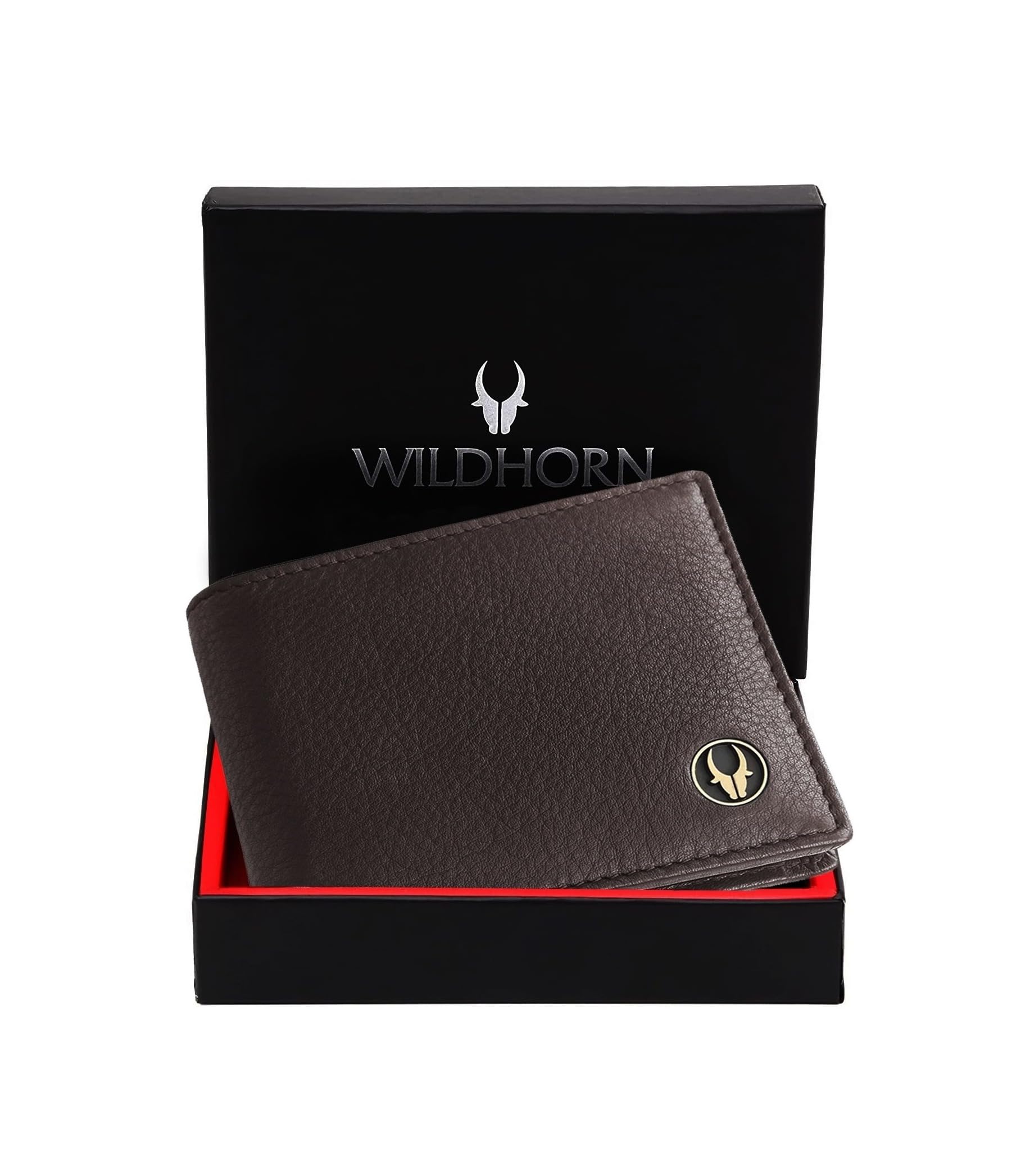 RFID Protected Leather Wallet for Men I 2 Currency Compartment I 6 Card Slots I 1 Coin Pocket (Brown)-image-36