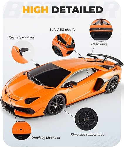 Vista 75 de Serie RC con licencia BEZGAR X RASTAR. Automóvil de control remoto Lamborghini Sián FKP 37 de escala 1:14. Automóvil modelo de coche de juguete