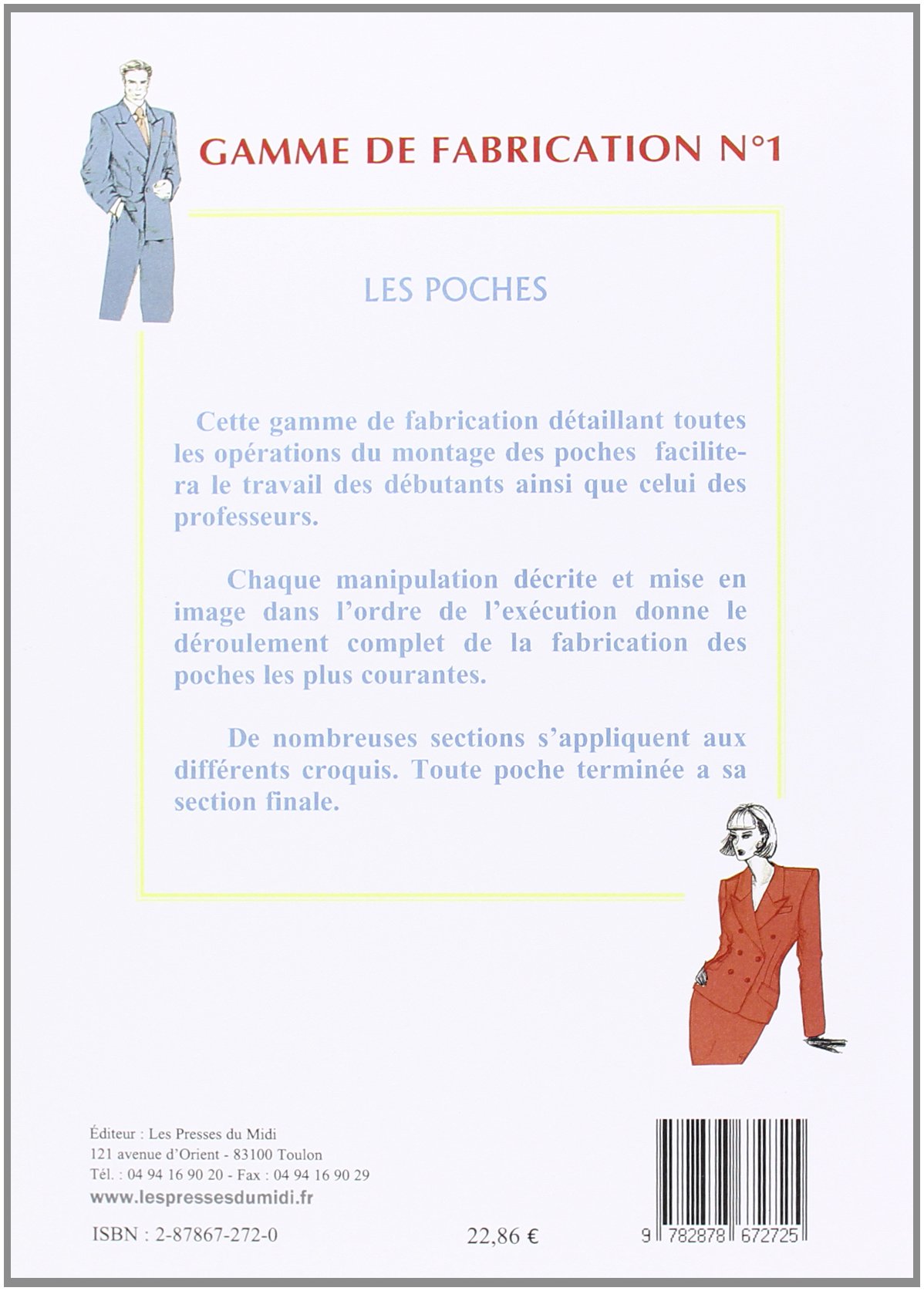 Les poches : gamme de fabrication
