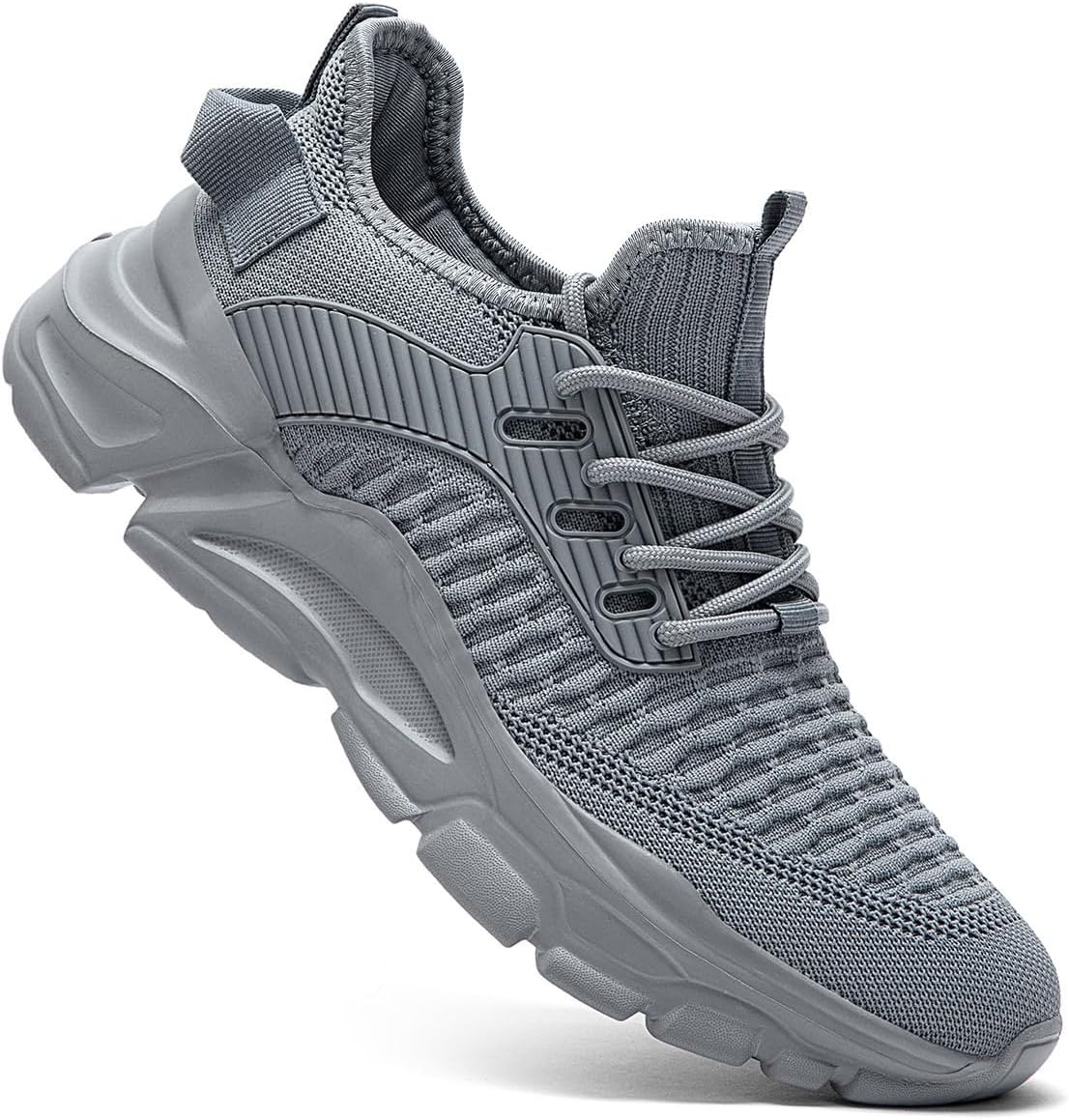 Men's Slip on Walking Shoes Tennis Running Sneakers Lightweight Breathable Casual Soft Sole Comfort Work Gym Trainers - Image 3