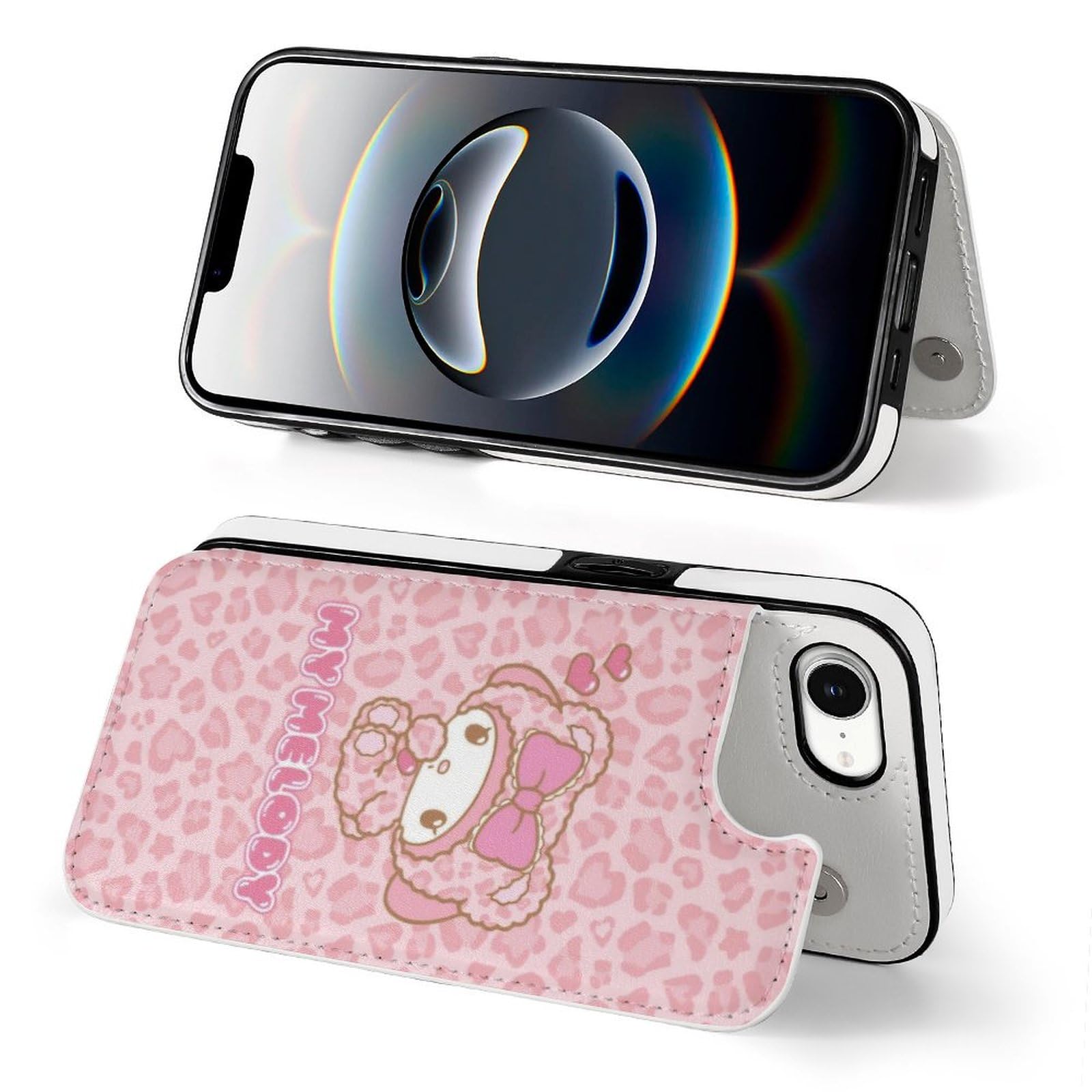 iPhone16くうのすけ様 Amazon.co.jp: iPhone 16 E ケース 手帳型 マイメロディ ヒョウ