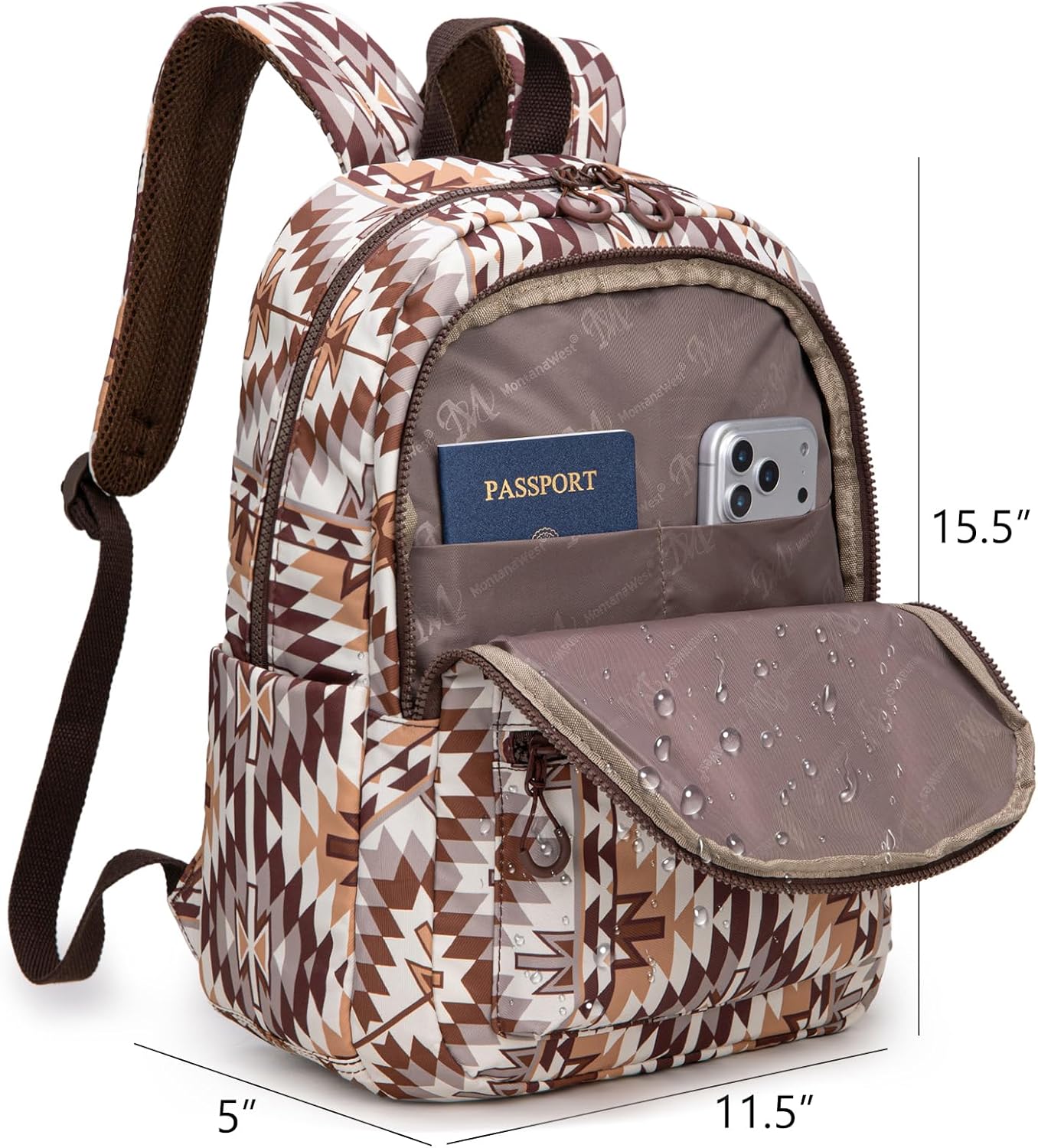 Montana West Backpack Purse for Women Western Aztec Backpack Purse Lightweight Casual Daypack for Travel - Image 3