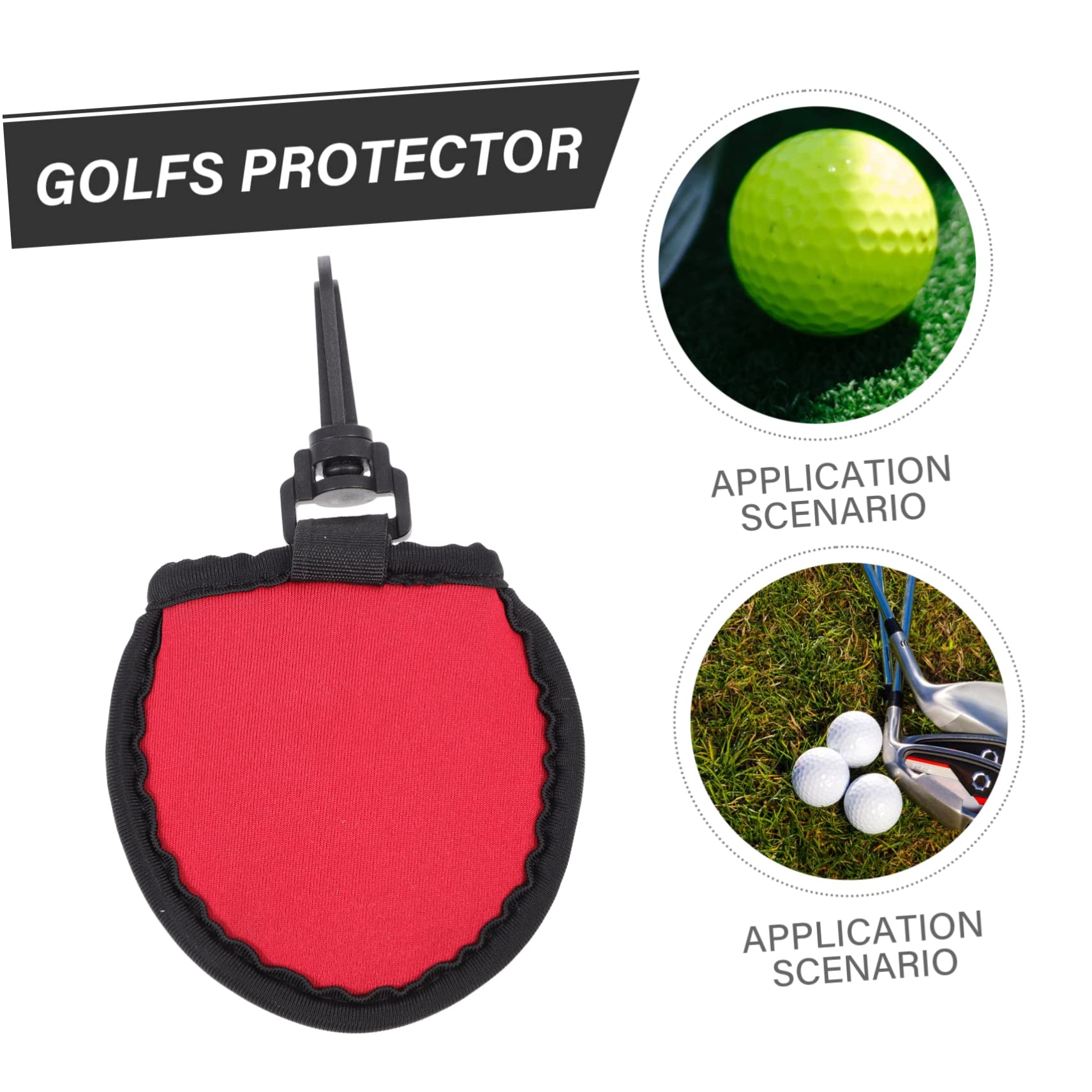INOOMP 5pezzi Borsa Protettiva Portatile per Pulizia Golf Sacchetto per Palline Golf con Assorbente e Esterno Facile da Trasportare e Conservare Accessorio Pratico per Golfisti