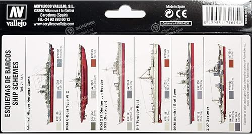 Miniatura 2 de AV Vallejo Model Air Set - Kriegsmarine WWII color alemán
