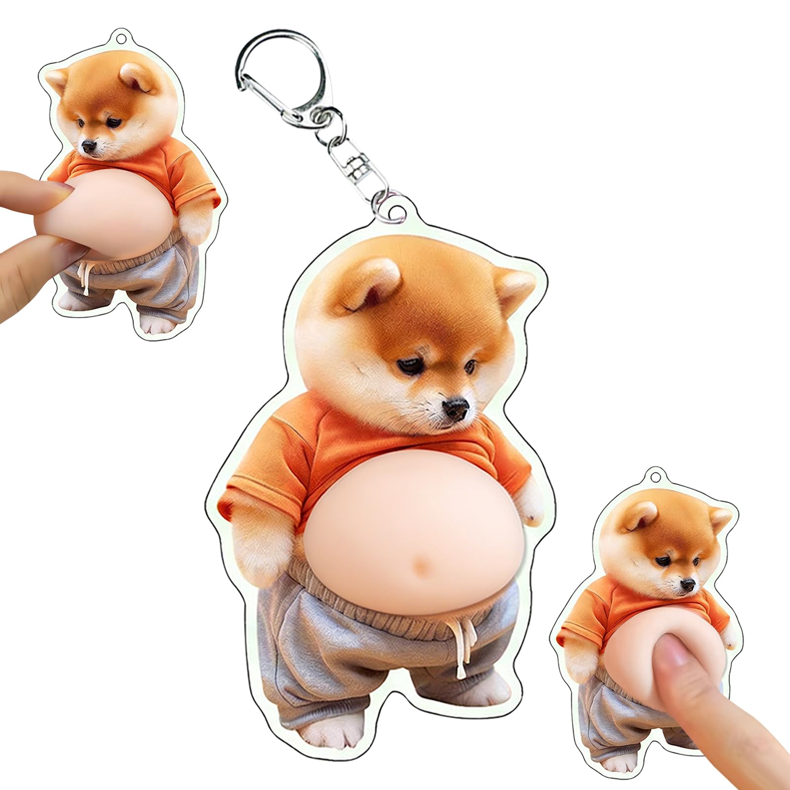 専用です『ころっと柴犬』ぷっくりハート付き/キーホルダー/チャーム/ 専用です『ころっと柴犬』ぷっくりハート付き/キーホルダー/チャーム/