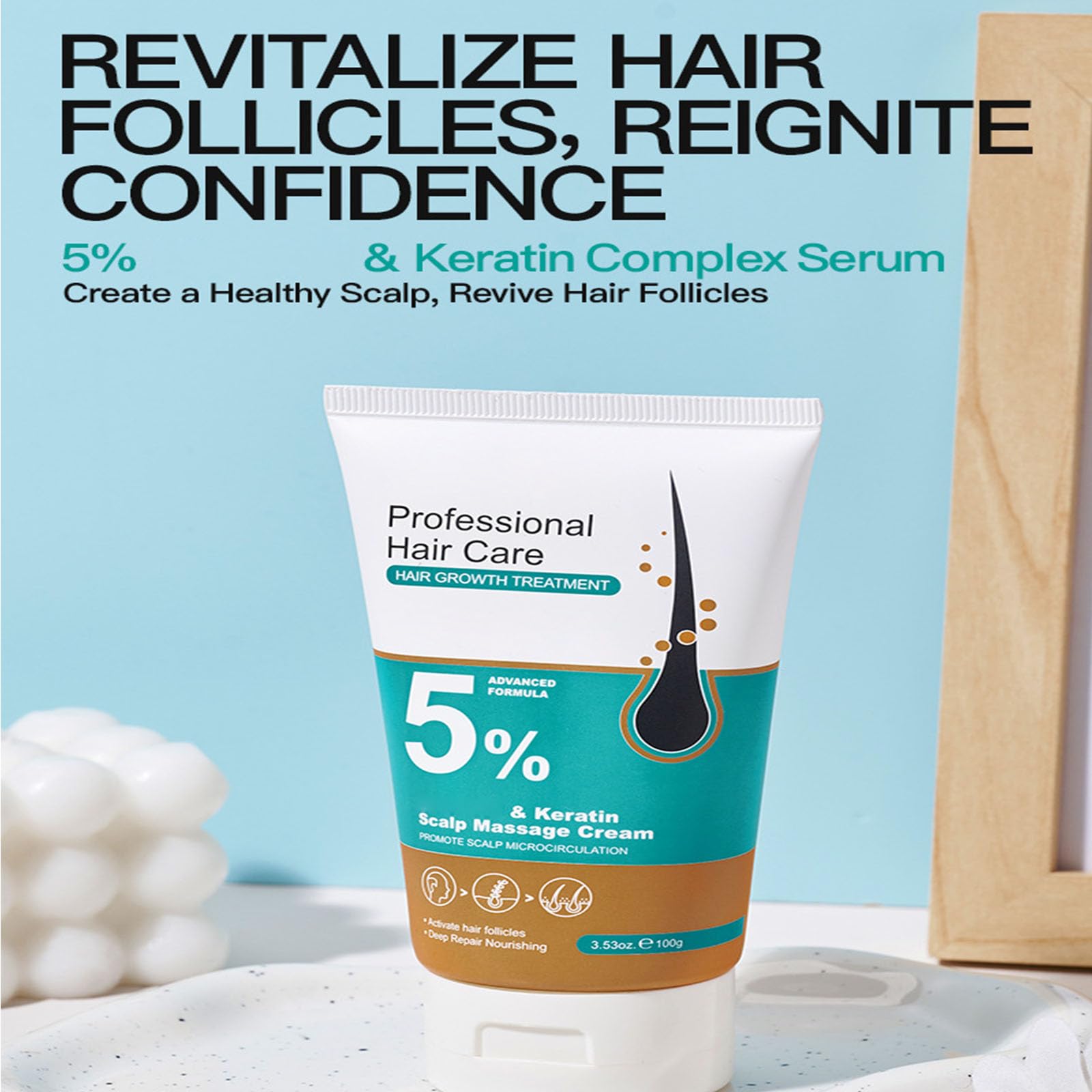Amazon.com : 5% Minoxidil Hair Regrowth Treatment Scalp Massage