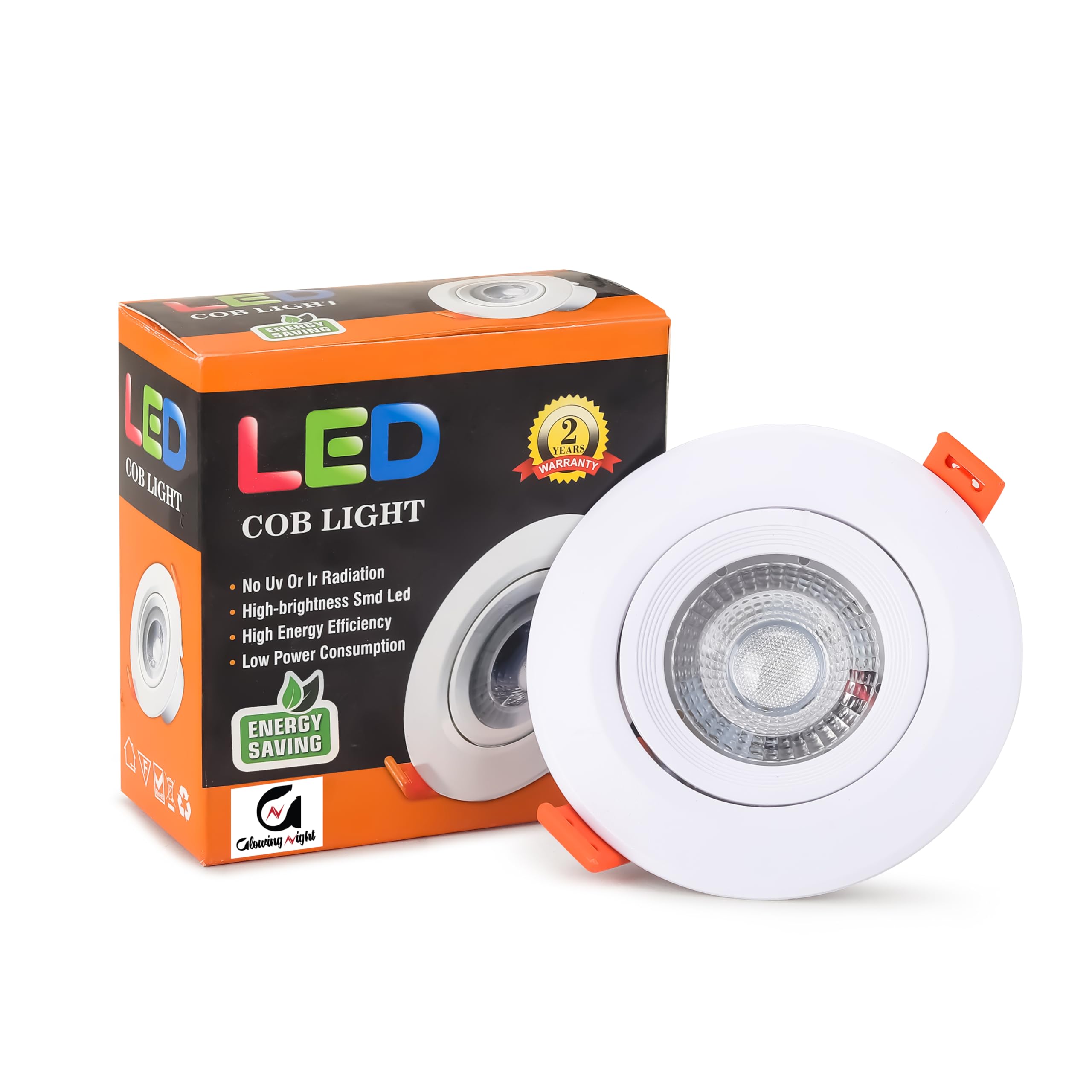 9 watt Round Downlight Junction Box | Blue | Glare-Free Design | Recessed Downlighter for False Ceiling | Cutout ∼ 3 inch | Pack of 1-image-11