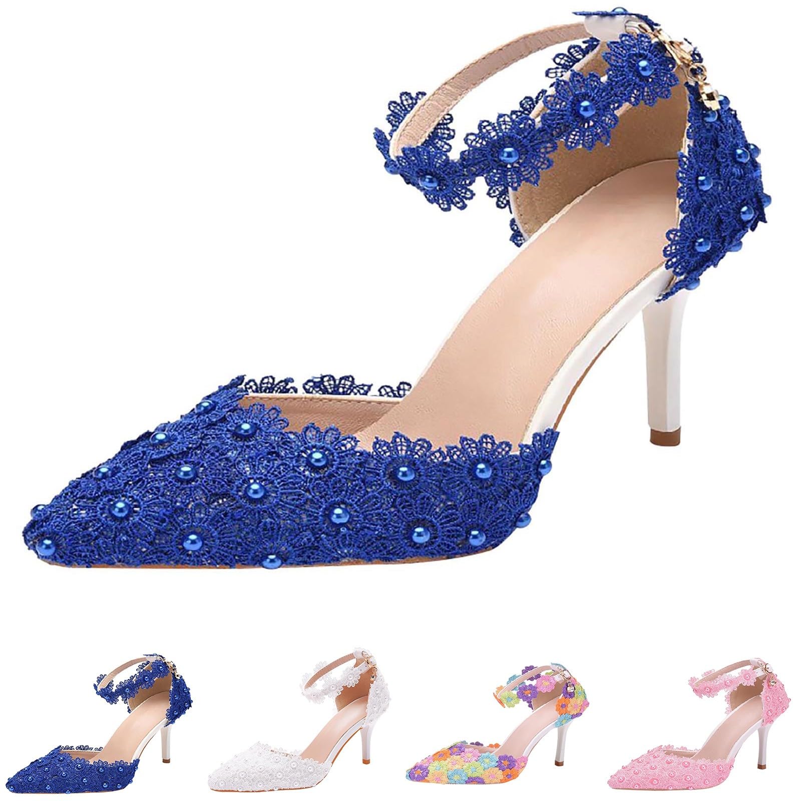 FGUUTYM Slingpumps, scarpe da donna, con tacco, eleganti, da ballo, da sera