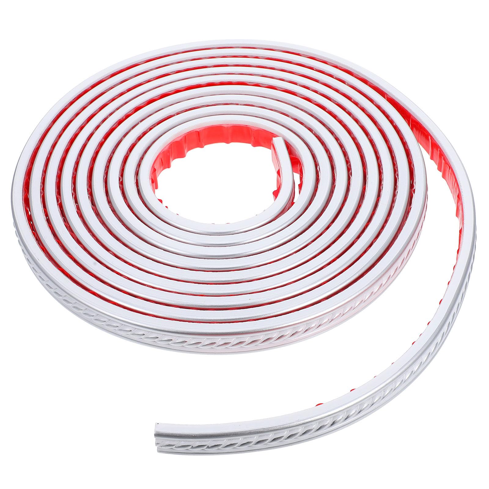 Moldura Autoadhesiva Flexible de Pvc Plata de 2cm para Techos