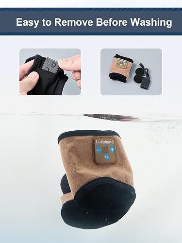 Miniatura 6 de LULA01 - Auriculares para dormir, diadema Bluetooth suave, elástica y cómoda con altavoces estéreo HD ultrafinos perfectos para dormir, yoga,