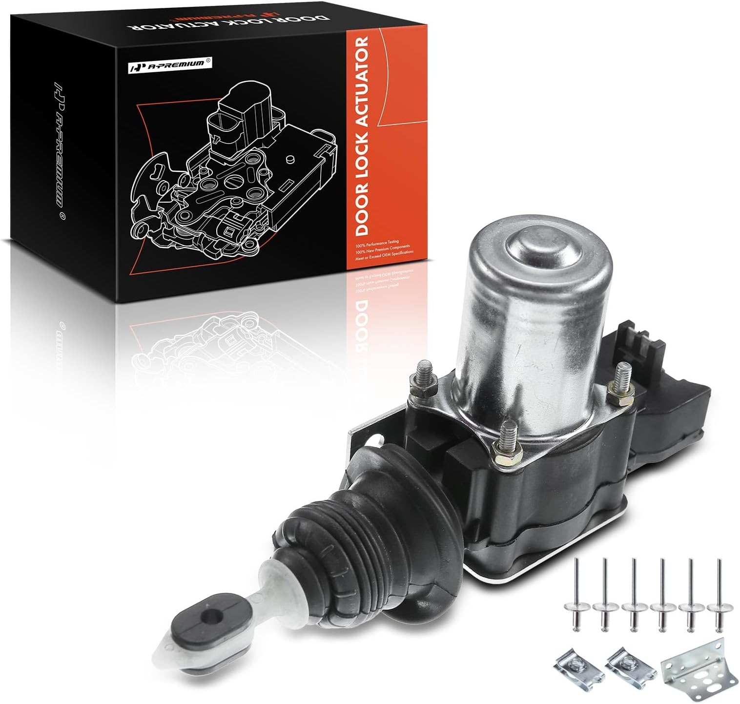 A-Premium Door Lock Actuator Compatible with Chevy Suburban Beretta Blazer Camaro C10 & Buick Century Electra Lesabre Reatta Regal & Cadillac Escalade & More, W/o Dirt-Proof Boot, 2-PC Set