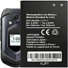 Replacement Battery for SCP-69LBPS, 1500mAh New 0 Cycl Battery Compatible with Kyocera SCP-63LBPS DuraXV LTE E4610 DuraXV E4520 DuraXA E4510 DuraXE E4710 E4281