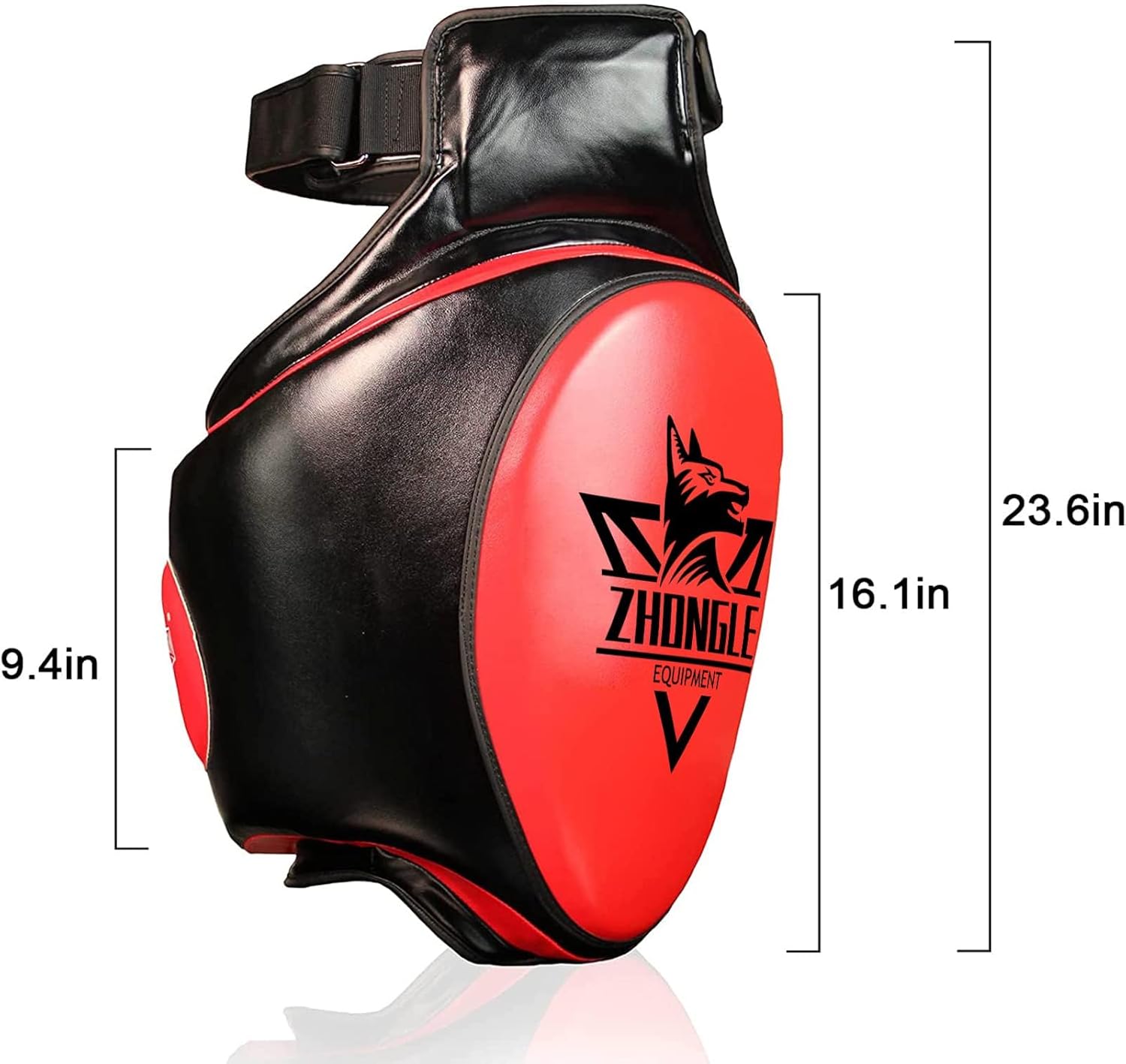 Groin & Thigh Guard Set for Muay Thai/MMA - 10cm Shock Absorption Pads | Adjustable Straps & Multi-Layer Protection (23.6in)
