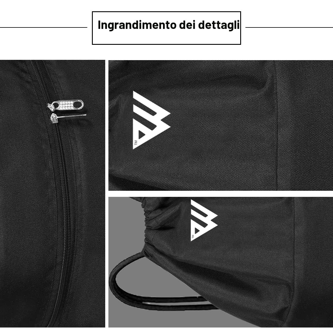 WESTWOOD FOX WFX - Sacca con coulisse, impermeabile, per sport, palestra, da donna, da uomo, in polietilene, tasca esterna, con cerniera, per scuola, spiaggia, vacanze, nuoto, viaggi