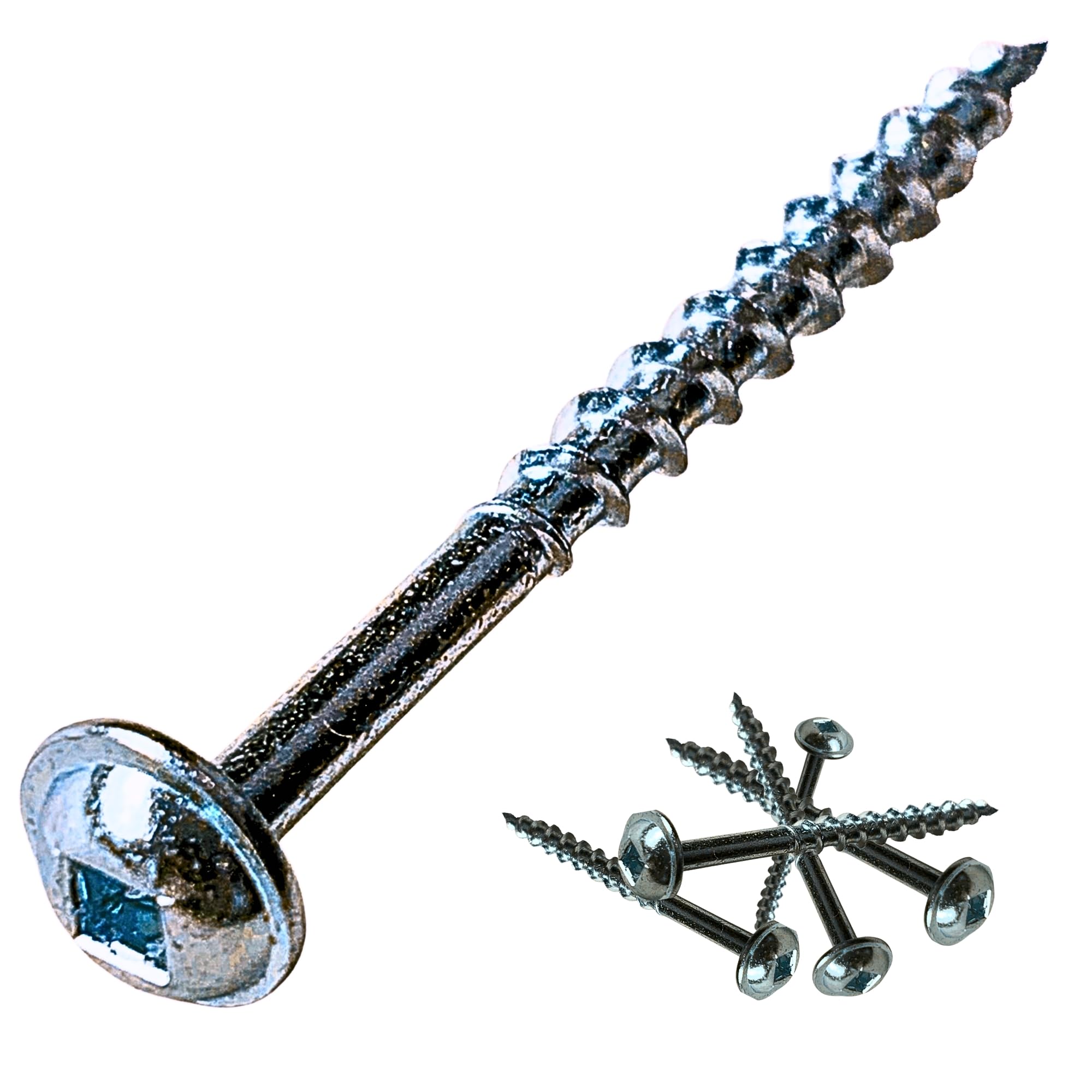 E.P.H. Pocket Hole Screws – No.8 x 63mm, Pack of 500 – Coarse Self-Cutting Thread, Square Drive – For Softwoods & Man-Made Boards – EPHS863500C