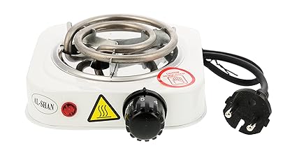 AL-SHAN Hot Plate 400-Watt Induction Cooktop (White)