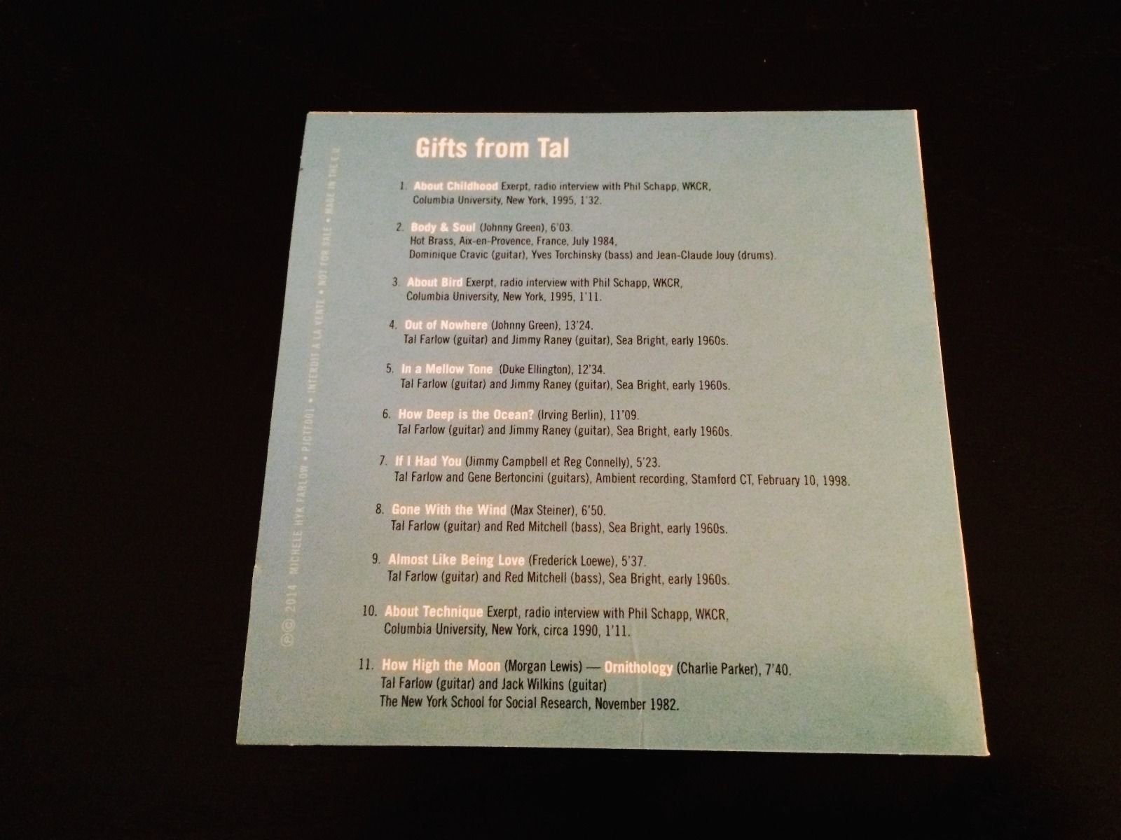 TAL FARLOW - Un Accord Parfait - Biographie / A Life in Jazz Guitar - Biography