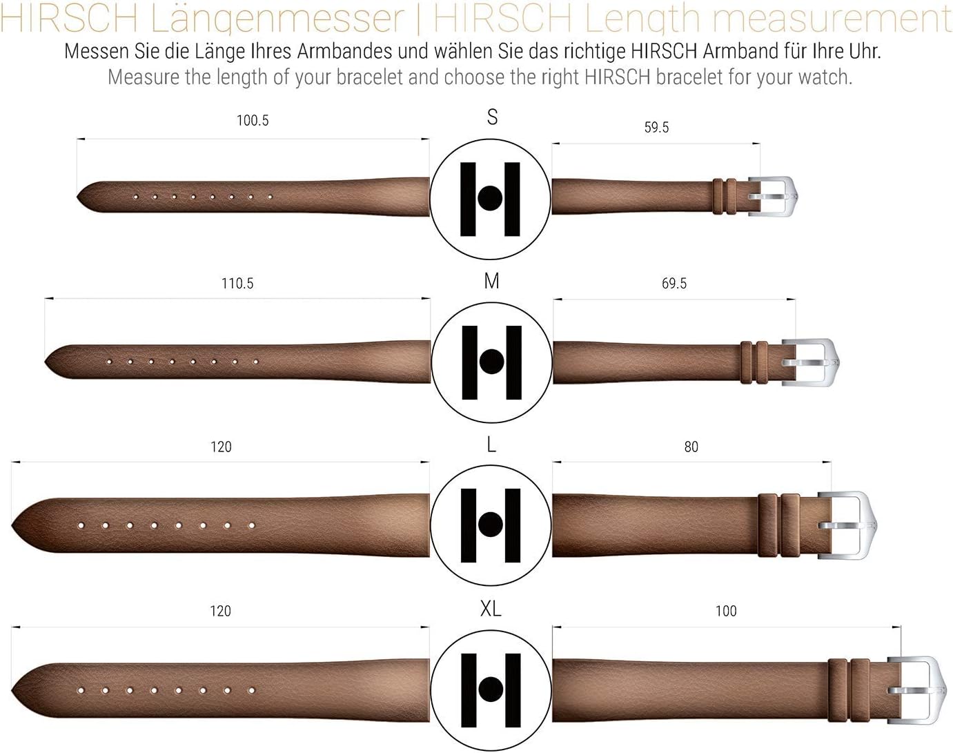 Bracelet de montre en cuir de mouton Artisan Hirsch Maroc Ubuy