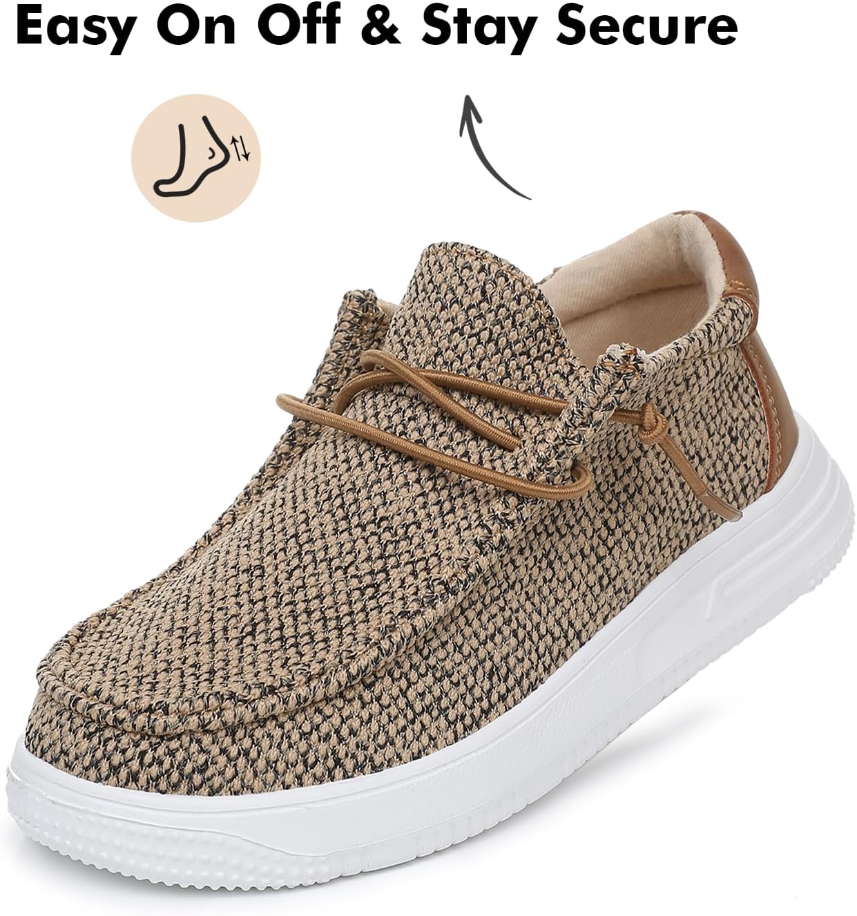 Ahannie Kids Lightweight Slip-On Walking Loafers – Breathable, Comfortable, Easy On/Off Casual Shoes for Boys & Girls(Todler/Little Kid/Big Kid) - Image 3