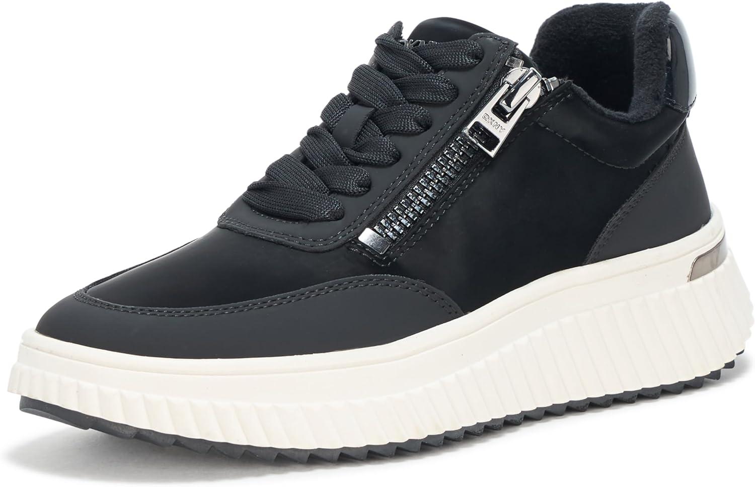 DKNY Women's Laurence Lace Up Side Zipper Sneakers