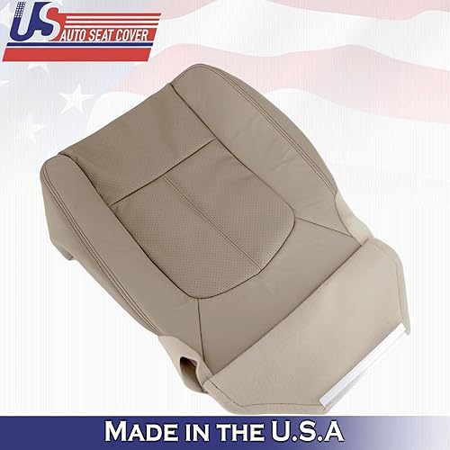 Miniatura 5 de U.S.AutoSeatCover 2015 2016 para Ford F250 F350 Lariat Driver Top & Bottom Fundas de asiento de cuero marrón
