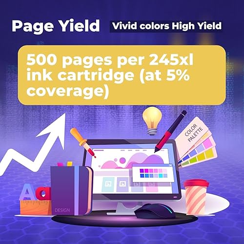 Miniatura 3 de NINKLER Cartuchos de tinta negra 245XL de repuesto para Canon 245XL cartucho de tinta negra compatible con impresora Pixma MX490 MX492 MG2522 MG3022