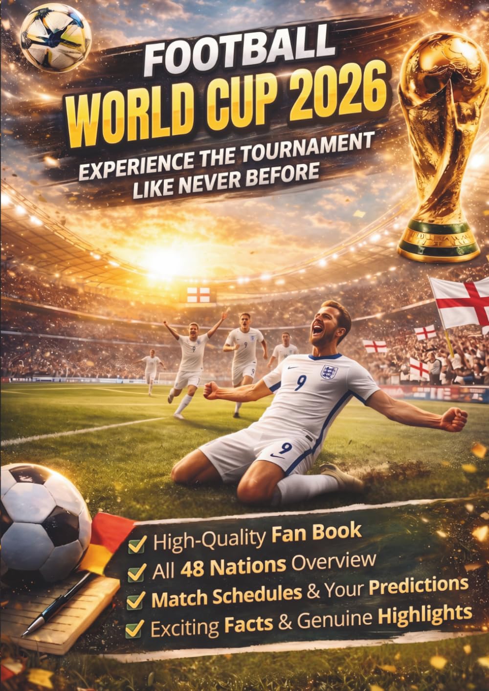 World Cup 2026: The Ultimate Football Fan Book: Track Every Game, Explore All Countries & Discover Fascinating World Cup Facts