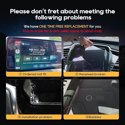 Miniatura 8 de LFOTPP Protector de pantalla de navegación de automóvil para H*yundai Elantra 2021+ vidrio templado dureza 9H para automóvil, pantalla estérea,