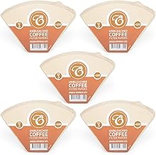 EDESIA ESPRESS - 500 Unbleached Coffee Filters - Cone Shape - Size 3/102