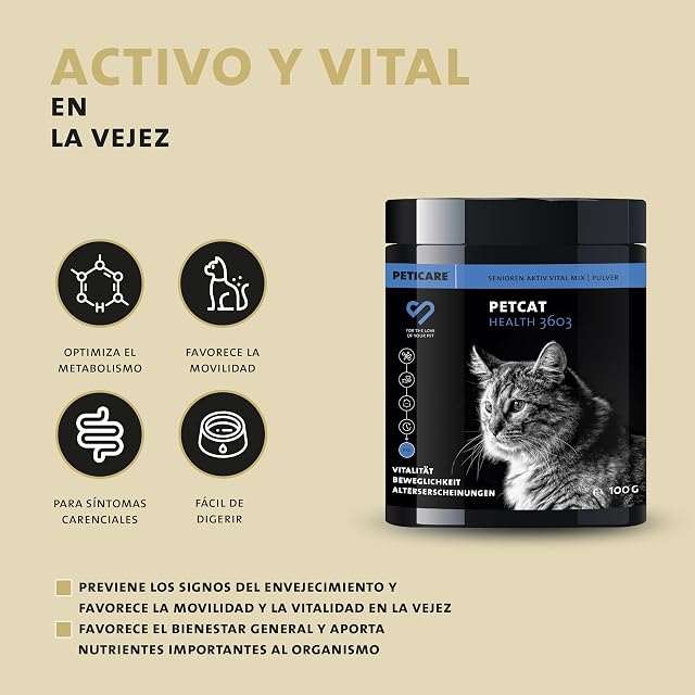 Foto 2 de 7 de Peticare Senior Vital Mix Polvo para Gatos Mayores