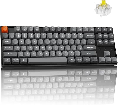 Keychron K8 Max TKL Wireless Mechanical Keyboard, PBT Keycaps/Banana Switch