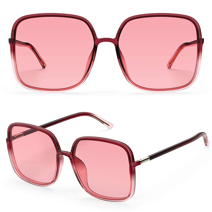 Buy TOREGE Sunglasses for women Oversized Square Sunglasses Trendy