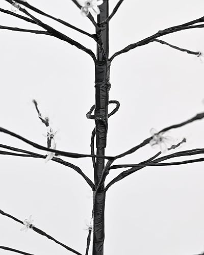 Miniatura 4 de Sakura - Luces de árbol bonsái de 6.5 pies, funciona con enchufe, 208 luces LED artificiales para dormitorio, decoración del hogar, habitación,