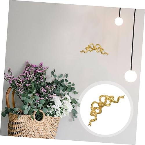 Miniatura 8 de LIFKOME 4 piezas de decoración de arco de madera para muebles, marco de fotos decorativo, decoración del hogar, apliques decorativos para muebles