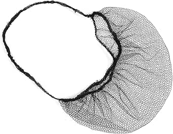 100 Pcs Disposable Beard Nets With Elastic - Black, For Food Service & Clean Work