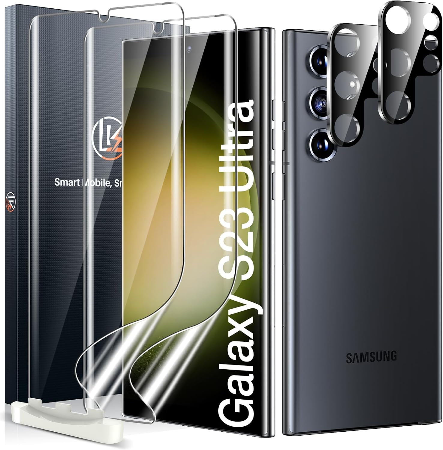 LK 2 Pack for Samsung Galaxy S23 Ultra Screen Protector [Not Glass] (Samsung Galaxy S23 Ultra) Thumbnail