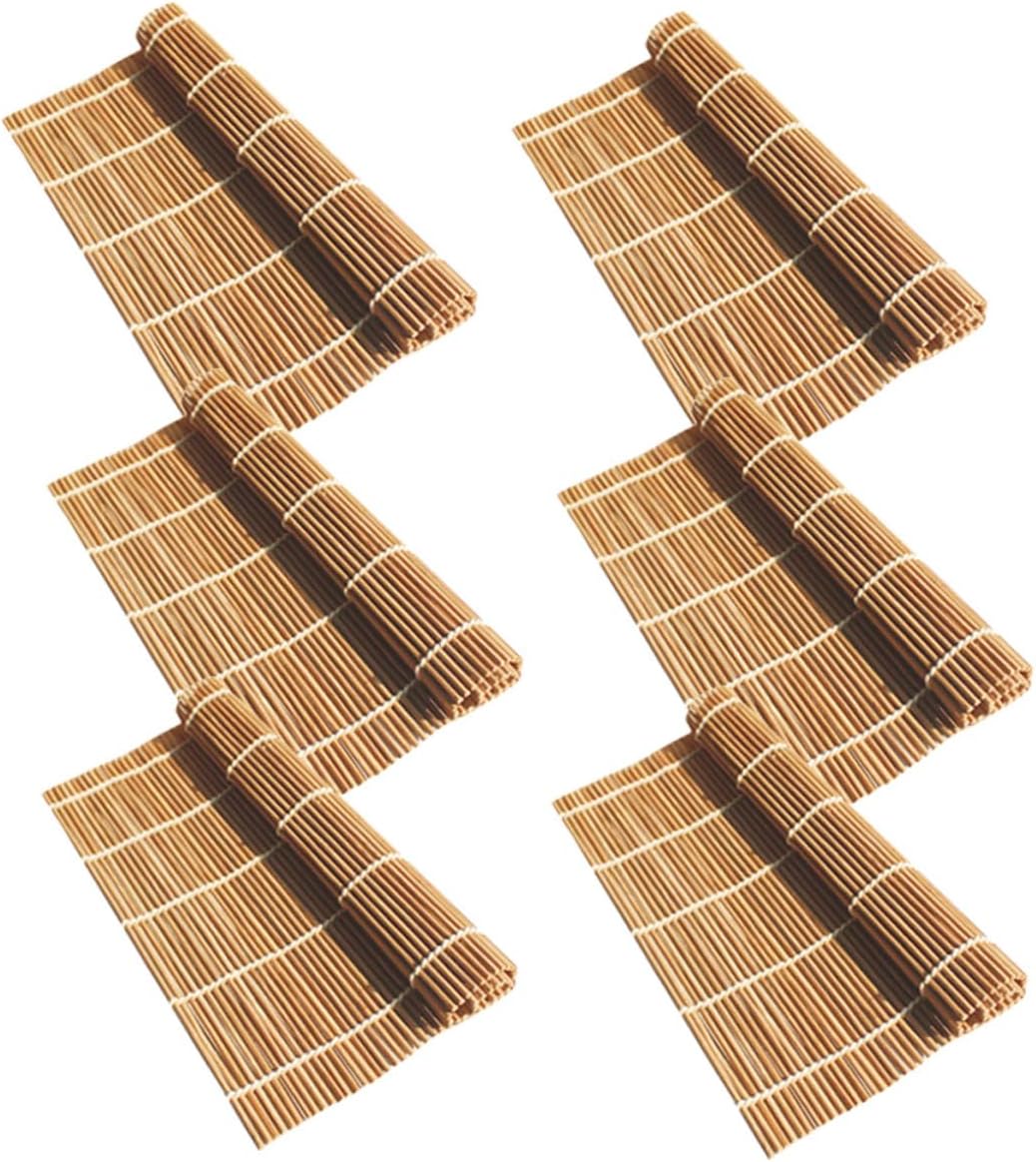 Bamboo Sushi Rolling Mat Set for Making Sushi Tools 6pcs