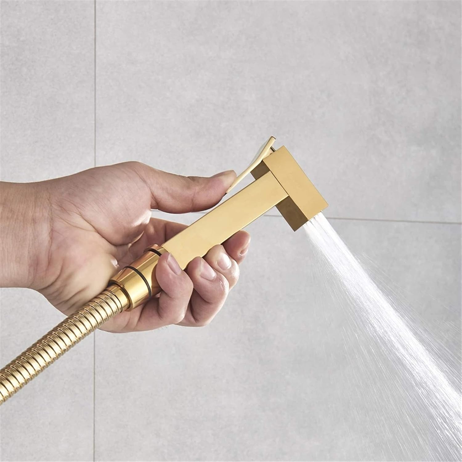 Bidet Faucet, Brass Shower Tap Washer Mixer Single Cold Water Shower Sprayer Head Tap Toilet Faucets Toilet Hand Bidet Faucet